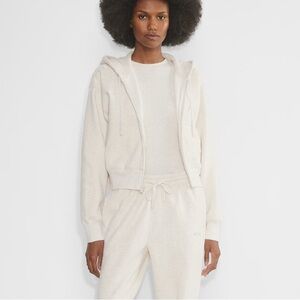 Aritzia Cozy Sweatfleece Boyfriend Boxy Zip Hoodie